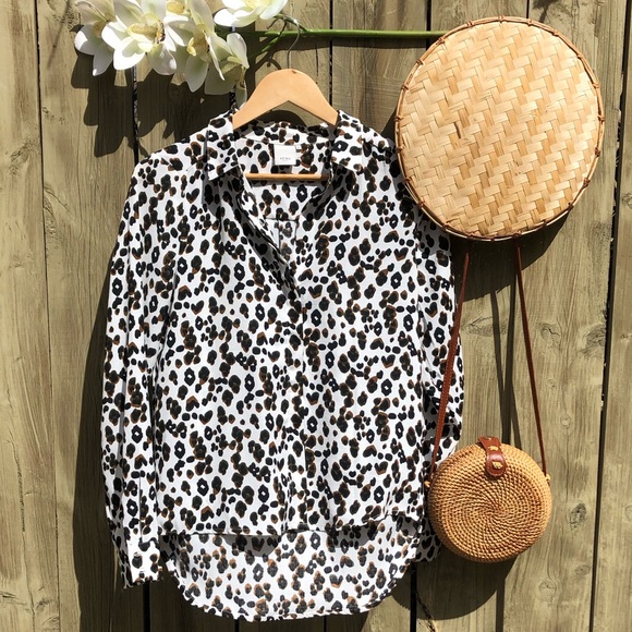 ☀️ ICHI Leopard print button down / Fall - Picture 3 of 8